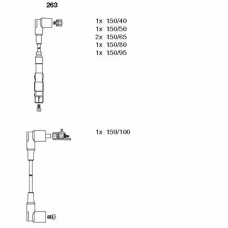 263 BREMI Комплект проводов зажигания