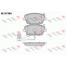 BL1873B4 FTE Комплект тормозных колодок, дисковый тормоз