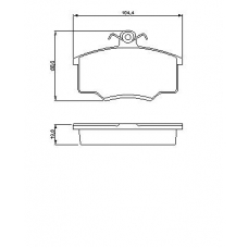 0 986 465 744 BOSCH Комплект тормозных колодок, дисковый тормоз