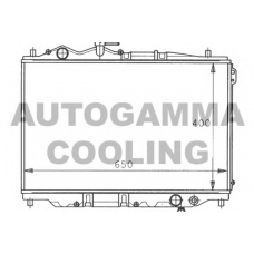 100498 AUTOGAMMA Радиатор, охлаждение двигателя