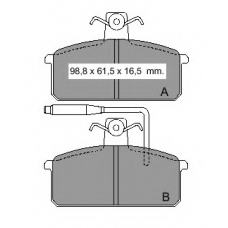 831913 Vema Комплект тормозных колодок, дисковый тормоз