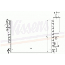 63524 NISSENS Радиатор, охлаждение двигателя