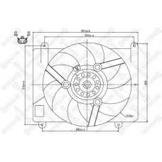 29-99059-SX STELLOX Вентилятор, охлаждение двигателя