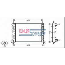 2100001 KUHLER SCHNEIDER Радиатор, охлаждение двигател