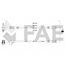 83890 FAE Комплект проводов зажигания