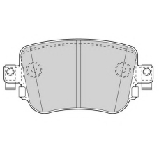 WBP80010A WAGNER LOCKHEED Комплект тормозных колодок, дисковый тормоз