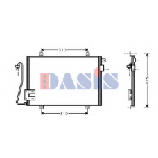 182170N AKS DASIS Конденсатор, кондиционер