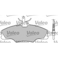 597208 VALEO Комплект тормозных колодок, дисковый тормоз