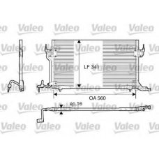 816888 VALEO Конденсатор, кондиционер