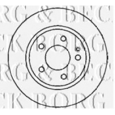 BBD4286 BORG & BECK Тормозной диск