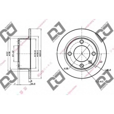 BD1512 DJ PARTS Тормозной диск