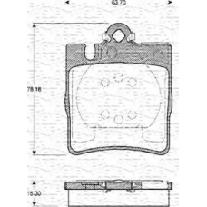 363702161082 MAGNETI MARELLI Комплект тормозных колодок, дисковый тормоз