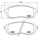 P 23 126 BREMBO Комплект тормозных колодок, дисковый тормоз