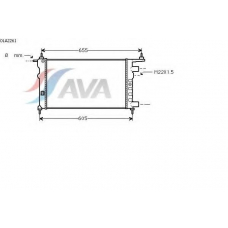 OLA2261 AVA Радиатор, охлаждение двигателя