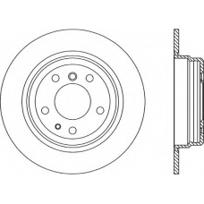 BDA1086.10 OPEN PARTS Тормозной диск