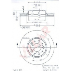 628.1763 VILLAR Тормозной диск