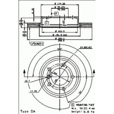 09.7701.11 BREMBO Тормозной диск