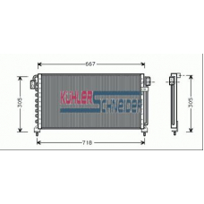 2520501 KUHLER SCHNEIDER Конденсатор, кондиционер