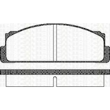 8110 15504 TRISCAN Комплект тормозных колодок, дисковый тормоз