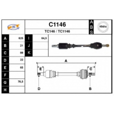 C1146 SNRA Приводной вал