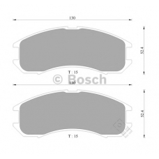 0 986 505 378 BOSCH Комплект тормозных колодок, дисковый тормоз