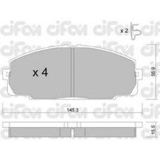 822-434-0 CIFAM Комплект тормозных колодок, дисковый тормоз