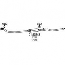 01.50248 MTS Средний глушитель выхлопных газов