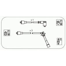 JP177 JANMOR Комплект проводов зажигания
