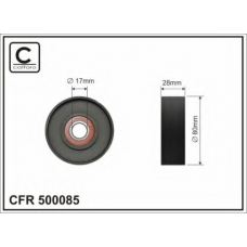 500085 CAFFARO Натяжной ролик, поликлиновой  ремень