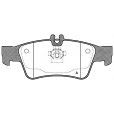 BPA0991.00 OPEN PARTS Комплект тормозных колодок, дисковый тормоз