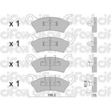 822-469-0 CIFAM Комплект тормозных колодок, дисковый тормоз