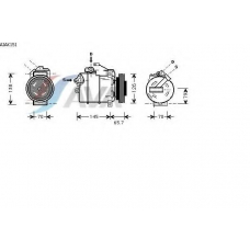 AIAK151 AVA Компрессор, кондиционер