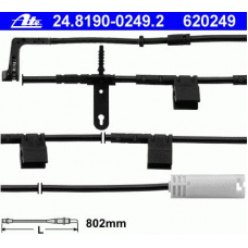 24.8190-0249.2 ATE Сигнализатор, износ тормозных колодок