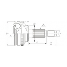 CVJ5711.10 OPEN PARTS Шарнирный комплект, приводной вал