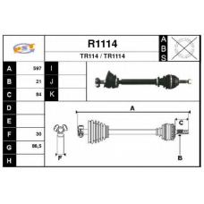 R1114 SNRA Приводной вал