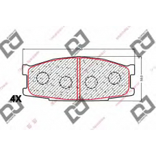 BP1787 DJ PARTS Комплект тормозных колодок, дисковый тормоз