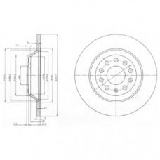 BG3956C DELPHI Тормозной диск