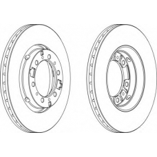 DDF1892-1 FERODO Тормозной диск