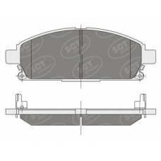 SP 338 PR SCT Комплект тормозных колодок, дисковый тормоз