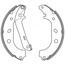 BSA2090.00 OPEN PARTS Комплект тормозных колодок