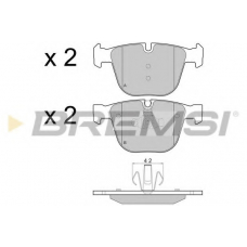 BP3448 BREMSI Комплект тормозных колодок, дисковый тормоз