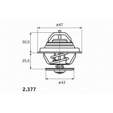 2.377.75 BEHR Термостат, охлаждающая жидкость
