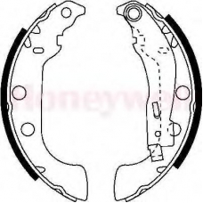 362342B BENDIX Комплект тормозных колодок