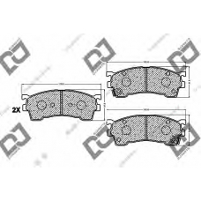 BP1085 DJ PARTS Комплект тормозных колодок, дисковый тормоз