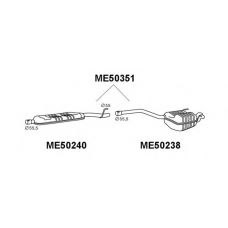 ME50238 VENEPORTE Глушитель выхлопных газов конечный