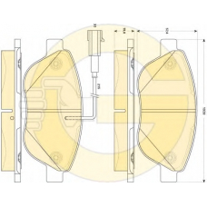 6118794 GIRLING Комплект тормозных колодок, дисковый тормоз