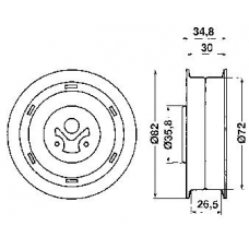 VKM 11010 SKF Натяжной ролик, ремень грм