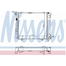 62640 NISSENS Радиатор, охлаждение двигателя