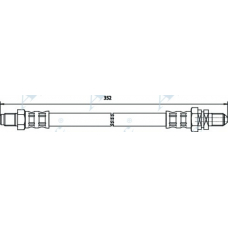HOS3236 APEC Тормозной шланг
