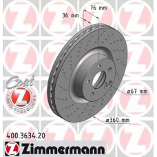 400.3634.20 ZIMMERMANN Тормозной диск